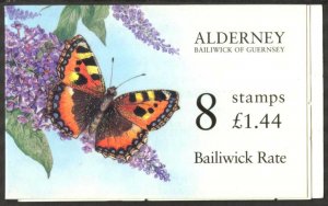 Guernsey / Alderney UK 1997 Flowers Butterflies Booklet MNH