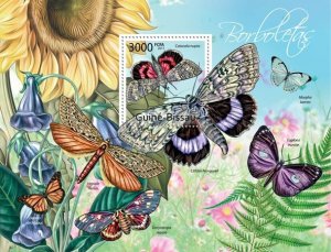 GUINEA BISSAU - 2011 - Butterflies - Perf Souv Sheet - Mint Never Hinged