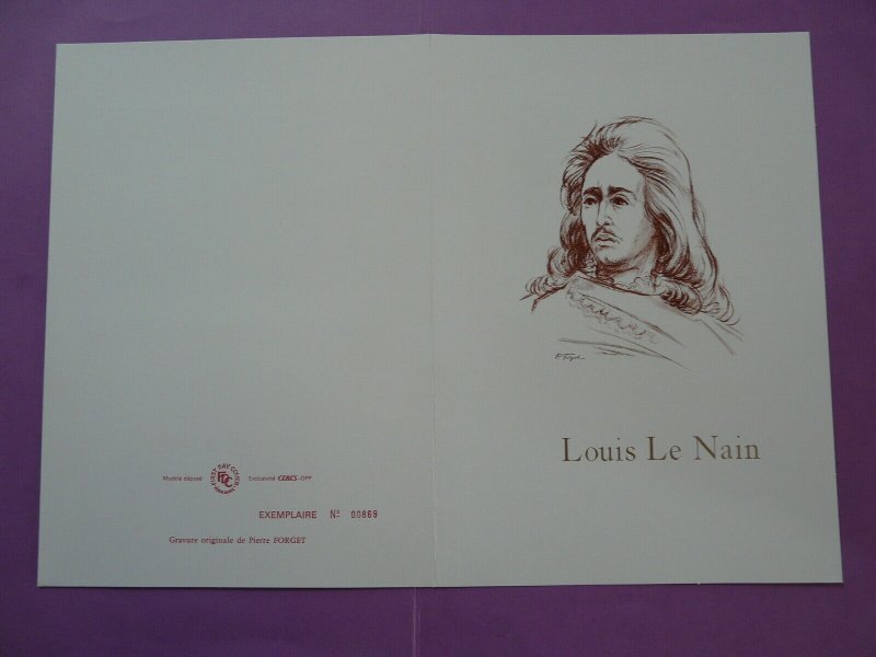 paintings Louis Le Nain bread food FDC folder 1980