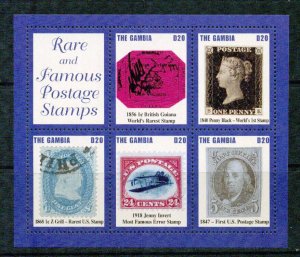 GAMBIA SC#2871 Rare & Famous Postage Stamps Souvenir Sheet (2004) MNH