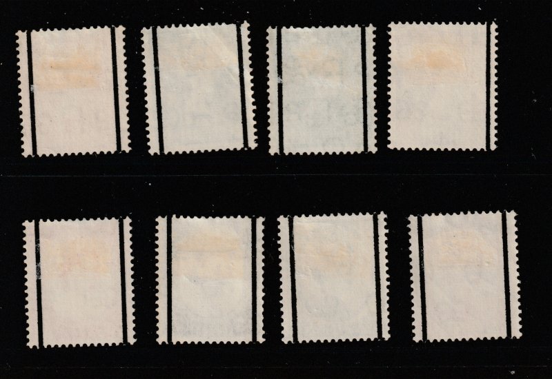 Great Britain x 8 QE2 MH deffs with Graphite lines