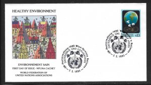 UN Vienna 149 1993 Definitive WFUNA Cachet FDC First Day Cover