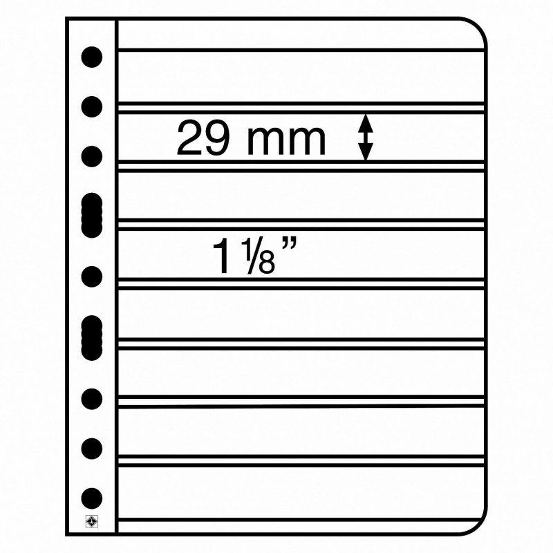 Lighthouse VARIO Stock Sheet Double Sided 8 Pocket Protector Pages Size: 8S 4004117952517