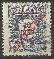 MOZAMBIQUE, 1911, used 5r POSTAGE DUE Scott J12