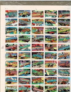 State Greetings 37c Postage Sheet #3696-3745 VF MNH