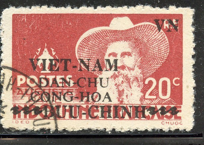 Viet-nam, North  #1L13, Used. CV $ 3.00