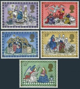 Great Britain 879-883,MNH.Michel 812-816. Christmas 1979.Horses,Shepherds,Angels