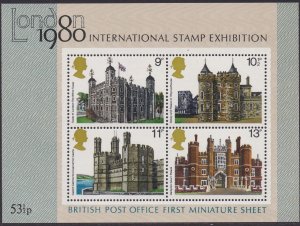 834a British Architecture SS MNH