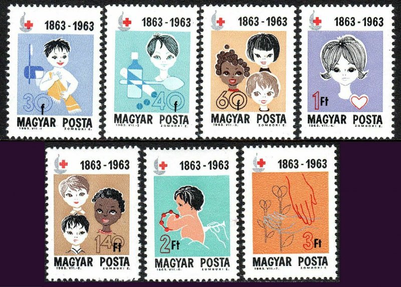 Hungary 1532-1538, MNH. Intl. Red Cross Cent. Girls & Boys of 3 races,1963