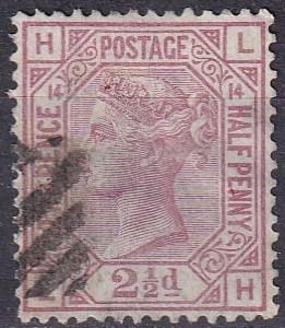 Great Britain #67 Plate 14 F-VF Used CV $60.00 Z41