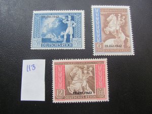 Germany 1942 SC B212-214 SET XF  (113)