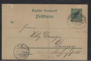 GERMAN CAMEROUN (P1809B) 1901 PSC 5PF   KAMERUN TO GERMANY  