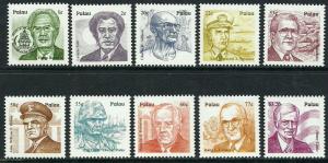 Palau 485-94 MNH Set - Personalities