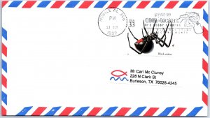 US SPECIAL EVENT COVER POSTMARK STAMP COLLECTING BLACK WIDOW SPIDER MOBILE AL