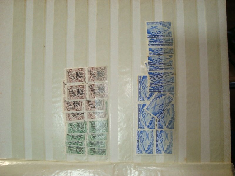 1940/ 1950 period Uruguay MNH dealer collection stock 1000s of stamps blocks