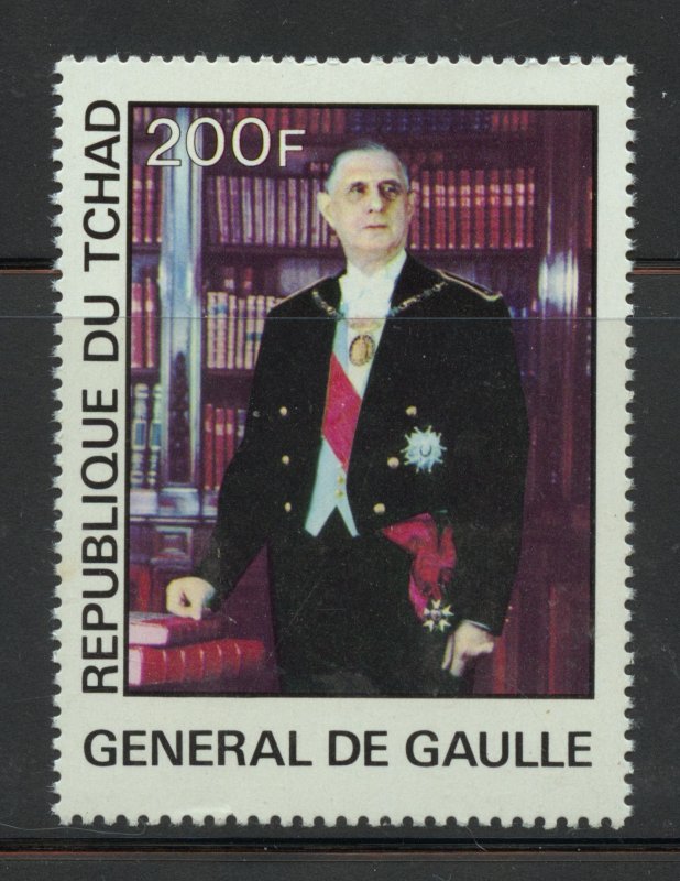 Chad Scott 333 MNHOG - 1977 Charles de Gaulle - SCV $3.00