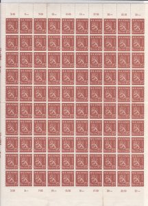 Finland 25PenniaM.N.Hinged Stamps Sheet-some creasing+will post folded Ref 28258