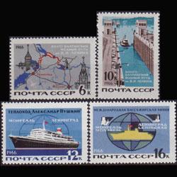 RUSSIA 1966 - Scott# 3180-3 Transport 6-16k LH