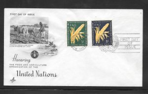 Just Fun Cover United Nations #23*24 FDC Artcraft Cachet (my5673)