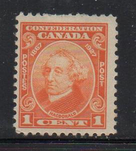 Canada Sc 141 1927 1c Sir John A Macdonald stamp mint