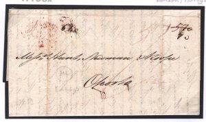 GB PENINSULAR WAR Letter EL *EMBARGO* Military PORTUGAL Oporto ALEXANDRIA* H155a