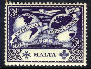 Malta 1949 KGV1  3d UPU MM SG 252 ( 384 )