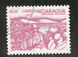 Nicaragua Scott 1304 used CTO favor canceled 1983 stamp