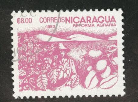 Nicaragua Scott 1304 used CTO favor canceled 1983 stamp