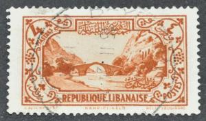 DYNAMITE Stamps: Lebanon Scott #125 - USED