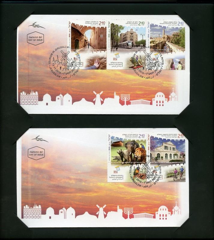 ISRAEL OFFICIAL ISSUE  TOURISM SOUVENIR SHEET  PRINTED ON 24kt GOLD 999 ISSUED