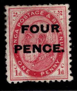 TONGA  Scott 6, Mint Hinged, MH* surcharged stamp