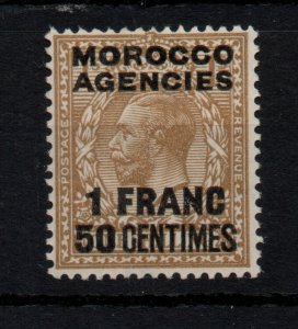 Morocco Agencies KGV 1f 50c Bistre Brown MNH SG211 WS45830
