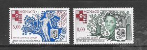 MONACO - CLEARANCE #1926-7 RED CROSS MNH