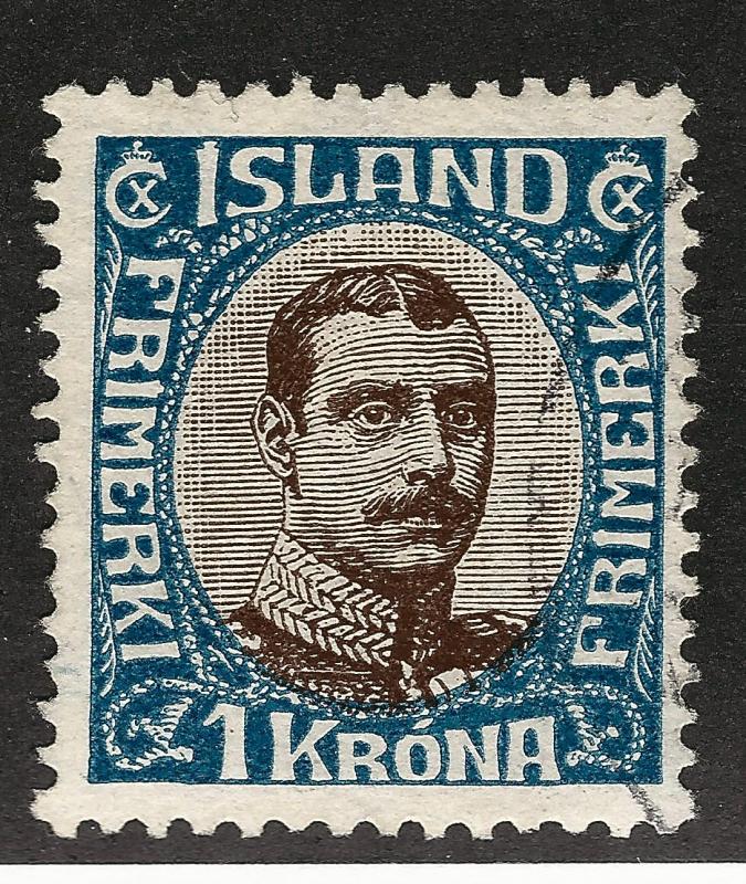 Used Iceland 1920 #126 F-VF SCV$2.50...Beautiful stamp!!