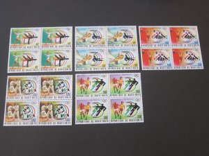 Upper Volta 1976 Sc 387-89,C228-9 CTO Olympic BLK(4) set FU