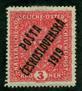 Czechoslovakia 1919 #B19b MH SCV(2018)=$2000.00