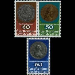 LIECHTENSTEIN 1978 - Scott# 654-6 Coins Set of 3 NH