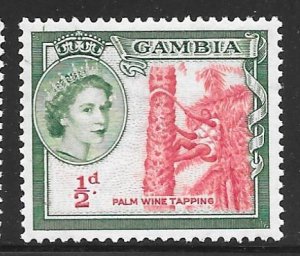 Gambia 153: 0.5d Palm-wine-harvest, MNH, VF
