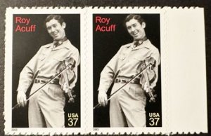 US # 3812 Roy Acuff pair 37c 2003 Mint NH