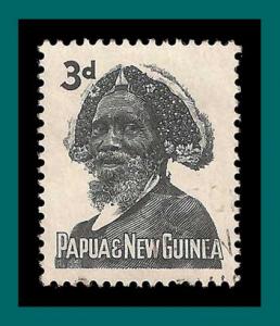 Papua New Guinea 1961 Tribal Elder, used  154,SG29