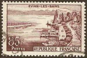 France - # 908 -Used- 1959 - Bains - 85fr - SCV-0.25