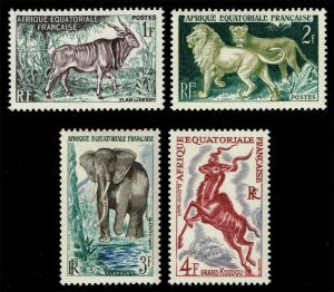 French Equatorial Africa #195-198 Animals Set of 4; MNH