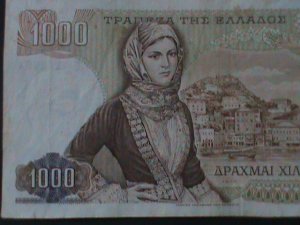 ​GREECE-KINGDOM-1970-BANK OF GREECE-$1000 DRACHMAI-.CIR-VF-54 YEARS OLD