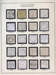 US Circular Date Stamp Collection (Odd/Boys/Girls/Double Town/Port/City/State)