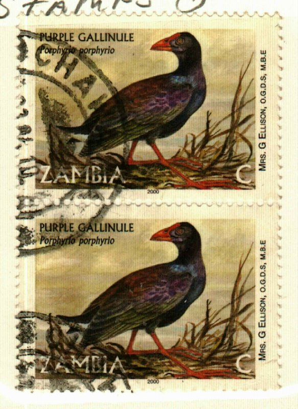 Zambia #841 2 copies Bird used