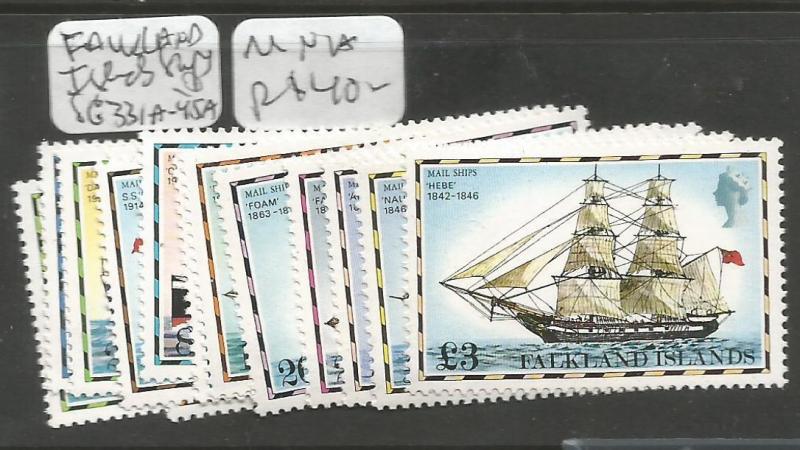 Falkland Islands Ships SG 331a-45a MNH (9chk)