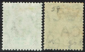 ST LUCIA 1904 KEVII 21/2D BOTH COLOURS WMK MULTI CROWN CA