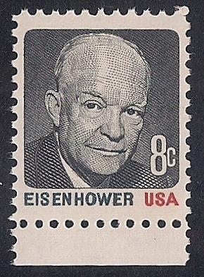 #1394 8 cent Eisenhower  mint OG NH EGRADED SUPERB 98 XXF