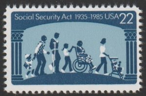 SC# 2153 - (22c) - Social Security Act - MNH Single