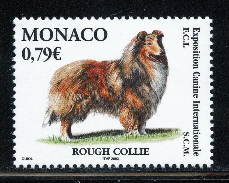 Monaco 2286 MNH, Intl. Dog Show Issue from 2003.